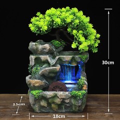 Rockery Fountain Waterfall Feng Shui Desktop Ornament Indoor Water Sound Decor