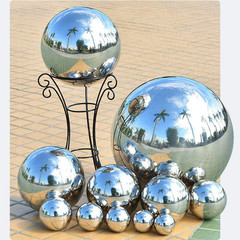 25 Cm/10 Inch Diameter Gazing Globe Mirror Ball,Silver Stainless Steel Polished