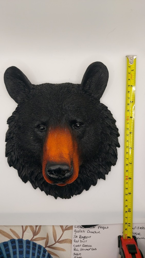 Wild Bear Wall Mounted Resin Head