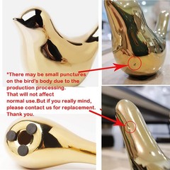 Modern Gold Small Bird Statues Chic Home Decor Figurines for Any Room