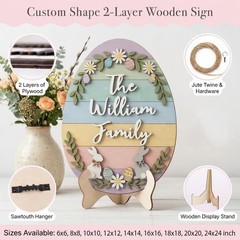 Personalized Cute Cat Name Sign Custom Kids Room Nursery Wooden Decor