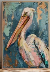 Canvas Wall Art PELICAN 12 x 16 Unframed 893