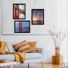 8X10 Picture Frame Wall Hanging Photo Frame Black 5 Pack
