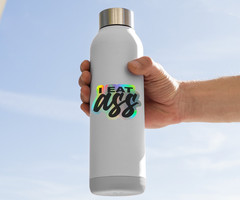 I Eat Ass Holographic Vinyl Sticker – Funny Water Bottle Decal