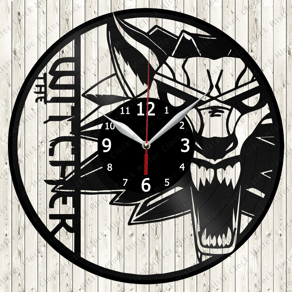 The Witcher Vinyl Record Wall Clock Decor Handmade 6791
