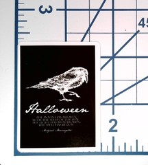Halloween Raven Crow Quote Vinyl Sticker Die Cut Scrapbooking Journal Decal Goth