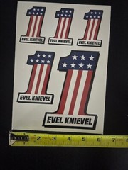 Evel Knievel #1 Mixed Size Pack of Stickers
