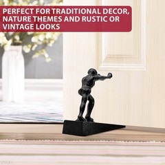 Cast Iron Door Stop – Heavy Duty Cast Decorative Door Stoppers for Floor Use,…