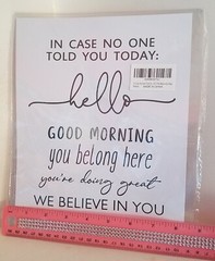 Motivational Quotes Wall Art Plastic Laminated Sign 8 x 10 Office Work Classroom