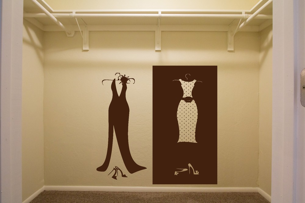 Vinyl Decal Designs for Clothing Store Dressing Room Shopstore Wall Sticker n559