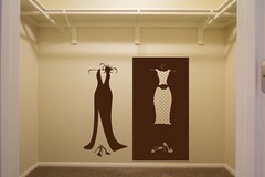 Vinyl Decal Designs for Clothing Store Dressing Room Shopstore Wall Sticker n559