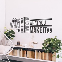 – It is What It is Wall Decal – Inspirational Vinyl Quote for Office or Home,…