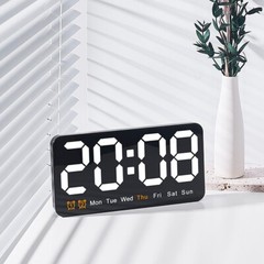 Desktop Electronic Snooze Wall Clock LED Digital USB Large Screen Alarm Clock