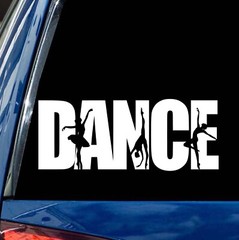 Dance Wall Decal vinyl all sizes and colors teenage girl room decor gift