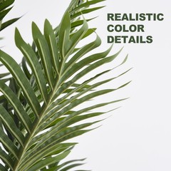 2PACK 7FT TALL Artificial Palm Tree Weighted Pots Indoor Outdoor