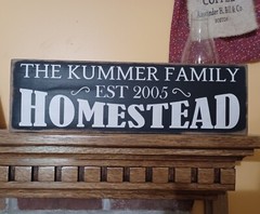 custom Personalized 24 x 5.5 sign Your wording that will fit