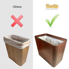 Slim Trash Can – Mandala – Wooden Garbage and Rubbish Bin for Boho Style Bedroom