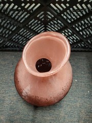 Neiman Marcus Asymmetrical Gradient Vase Pink