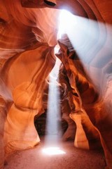 Upper Antelope Canyon Beam Of Light Sunbeam Photo Photograph Poster 16×24