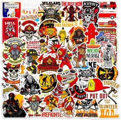 50Pcs Funny Firefighter Stickers for Adults — Fireman Stickers and Decals for