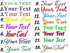 CUSTOM Vinyl Lettering 1.5″ Decal Personalized Sticker Window Wall Text Name