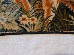 Vintage Velvet Wall Hanging – Hunting Theme – Dog w/bird In mouth