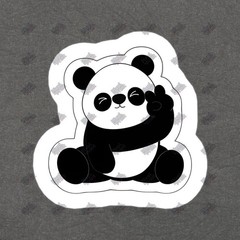 Cute Panda Vinyl Sticker Decal Perfect for Laptops, Water Bottles, #906078