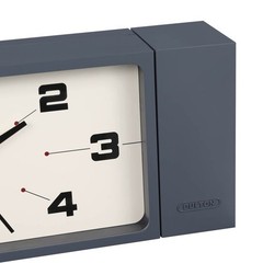 DULTON Double Face Clock Rectangle Gray H21-0362GY Wall Mount Analog Clock NEW