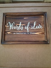 Wooden Sign «Words Of Love» 14″X 10″ With Stand & 50 Cards