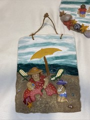 Set Of 3 Sea Ocean RV Beach Whimsical Home Decor Retro Novelty Wall Hanging Deco