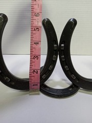 Nordic Forge Custom Made Picture Frame Real Horse Shoes & Nails Western Country