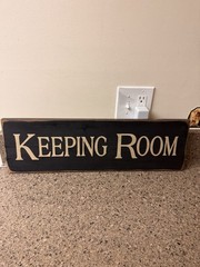 KEEPING ROOM Rustic Farmhouse Country Primitive Sign 24×7 Casual Warm Central