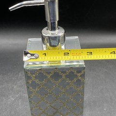 fitz & floyd trellis Pump soap Dispenser mirrored gold Sophisticated Glam