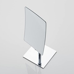 Table Standing Rectangular Vanity Makeup Mirror with 3X Magnification, Made of