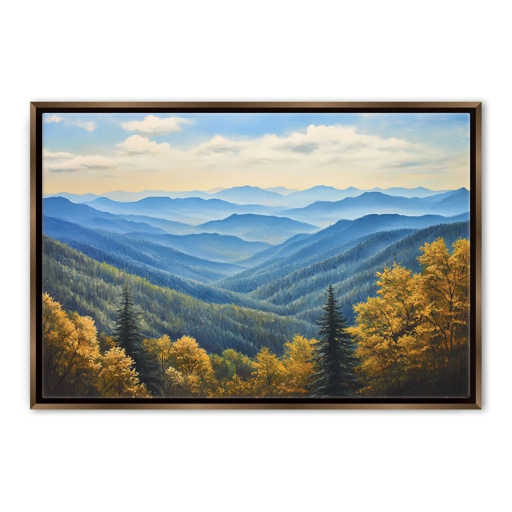 Smoky Mountains Canvas Extra Large Mountain Landscape Art Living Room Decor