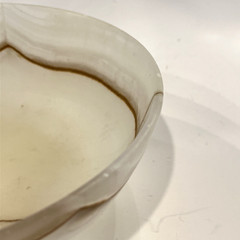 Onyx Bowl Brown Streaks 8 Inches Diameter Art Decorative