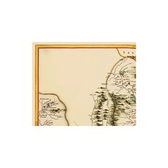 Historic Map – England Scotland Border – Blaeu 1654 – Vintage Wall Art