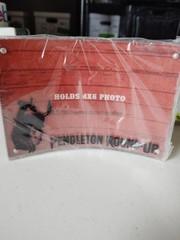 Pendleton Round-Up branded photo frame designed for displaying a 4×6 photograph