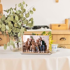 3 Pack Acrylic Picture Photo Frame Magnetic 5×7″ Clear Free standing 5×7 Inch