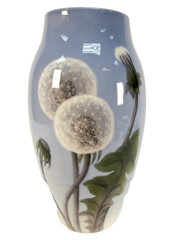 Vtg Bing & Grondahl Dandelion Porcelain Vase 7916/243 First Quality 9.75″