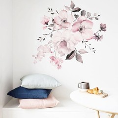 Accessories Sticker Decals Decor Decoration Flower Home Living Room Pink