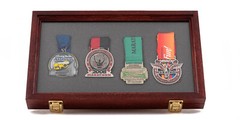 Two Timbers Medium Display Case Cherry Finish 2″x9″x15″ Knife Arrowhead Pins