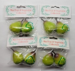 Allstate Floral & Craft 1.5″ x 1.5″ Mini Pear Lot Of 4 Packs Of 2