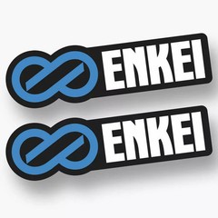 2X ENKEI DECAL STICKER US MADE TRUCK VEHICLE JDM WHEELS RIMS RACING CAR WINDOW
