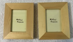 Set Of 2 Farmhouse Cottage Style photo frames 5” X 4” Minimalist Primitive