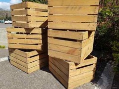 Wooden Crate Boxes Storage Apple Fruit Plain Wood Box Craft Crates Furniture