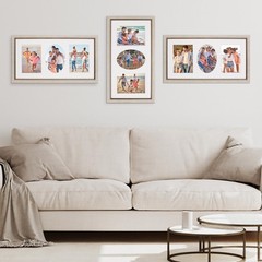 3-Piece Frame Set – 11×20 Inch, Marlow Glen Mat, 2-5×7 Rectangle, 1-5×7 Oval …