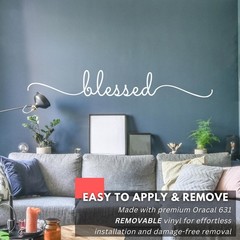 My Vinyl Story – Blessed – Inspirational Living Room Wall Decals for Family D…