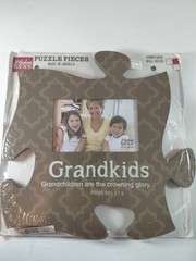 P. Graham Dunn Grandkids Puzzle Piece Photo Frame Connectable Wall Decor 4×6