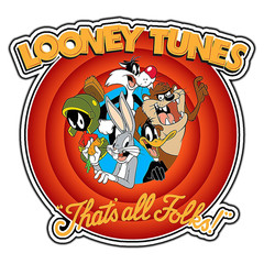 Looney Tunes That’s All Folks! #1 Cartoon Sticker Waterproof Vinyl Decal Die-Cut